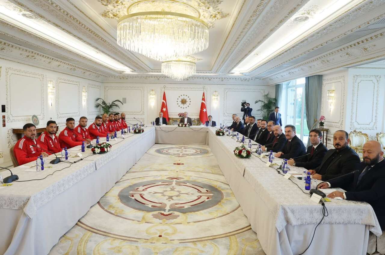 Cumhurbaşkanı Erdoğan, Kırkpınar Şampiyonlarını Kabul Etti 1